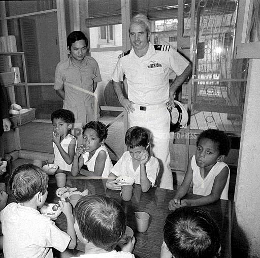 John McCain visiting orphanage in Vietnam